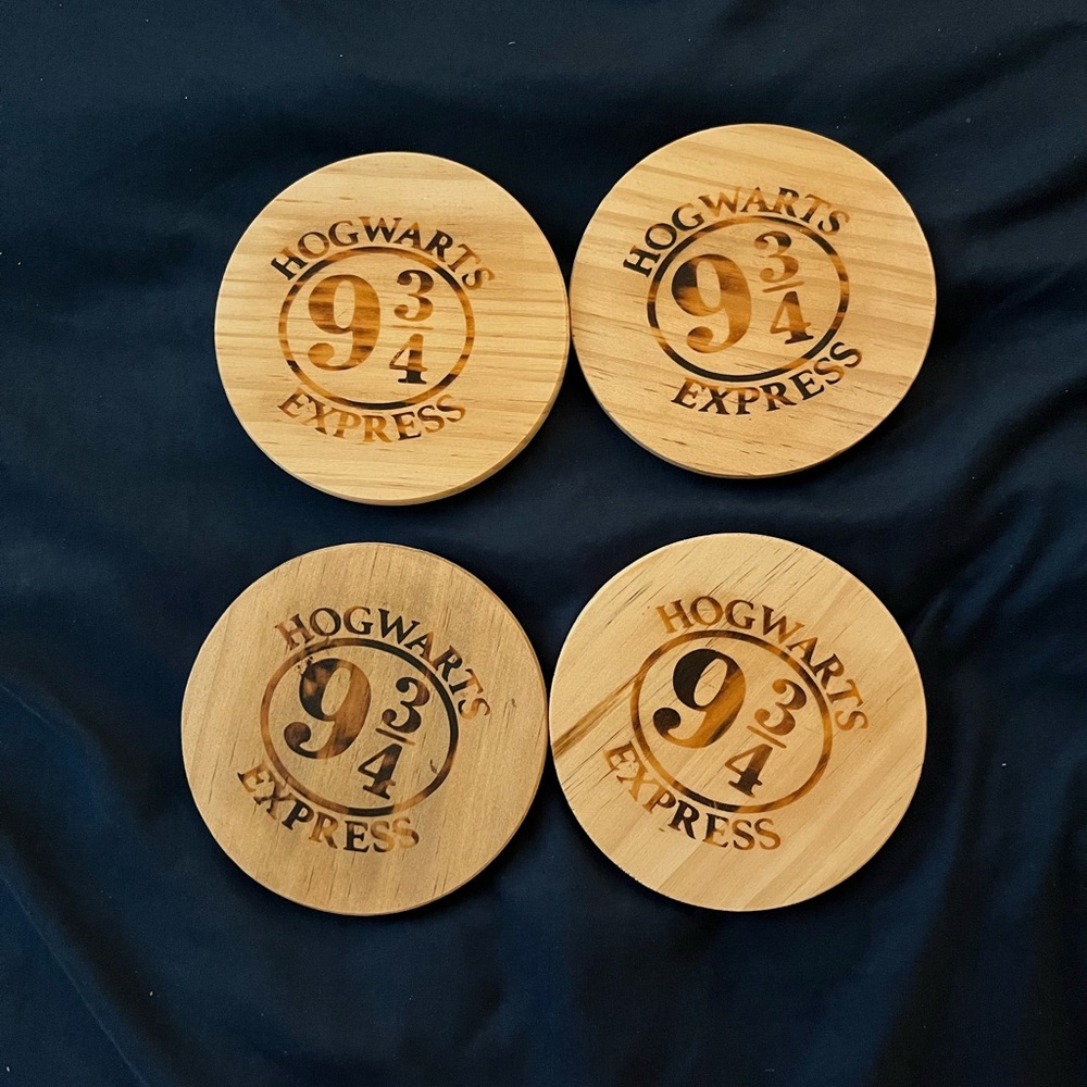 Hogwarts Express Wooden Coasters